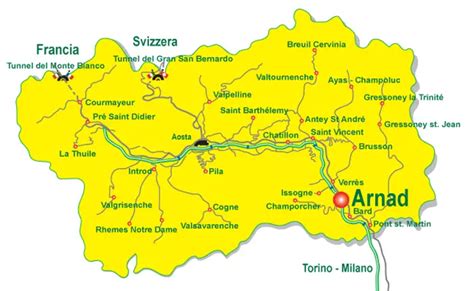 Aosta Valley Map • Mapsof.net