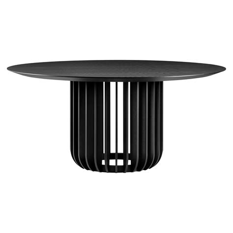 Juice Large Round Table with Black Ash Top and Base by E-GGS For Sale at 1stDibs