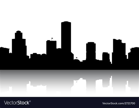 Silhouettes cityscapes Royalty Free Vector Image