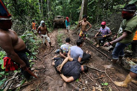 PHOTO REPORT: Amazon Indian Warriors Beat and Strip Illegal Loggers in ...