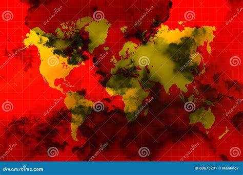 World in chaos stock illustration. Illustration of future - 60675201