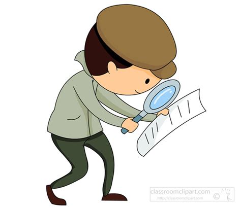 Legal Clipart- detective-doing-his-investigation - Classroom Clipart