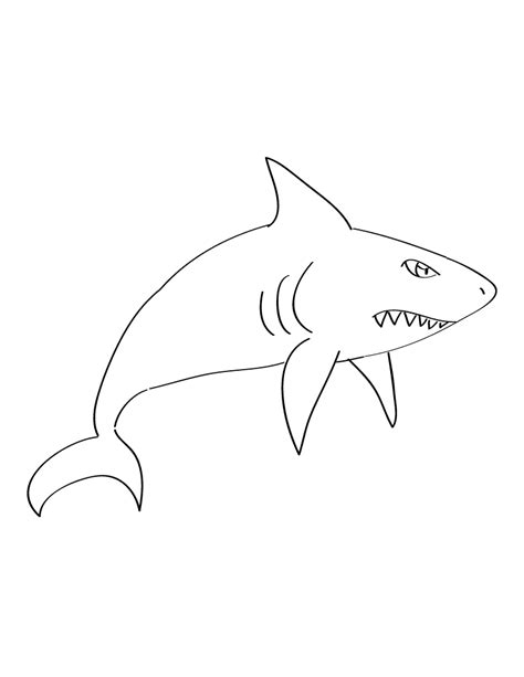 Free Printable Shark Coloring Pages For Kids