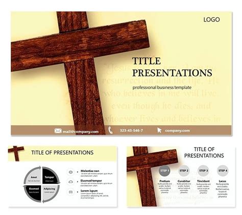 Religion Cross PowerPoint template