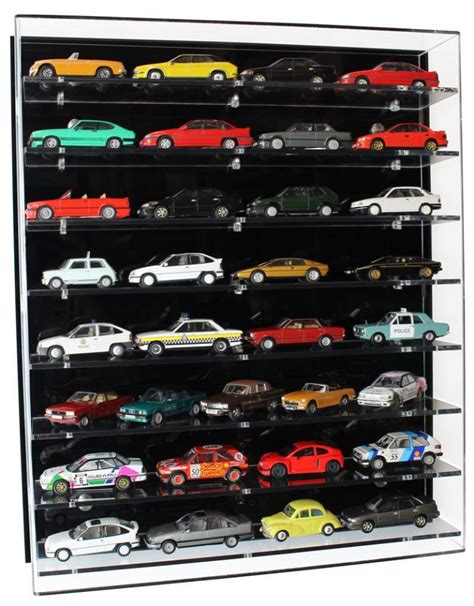 Acrylic Model Wall Display Case for 1:43 Model Cars with 8 Shelves - Acrylic Display Cases