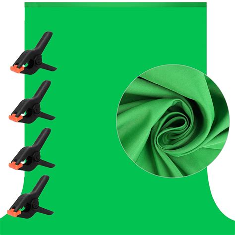 Buy 9.5 X 6 FT Green Screen Backdrop, Photography Chromakey Virtual Background for Zoom ...