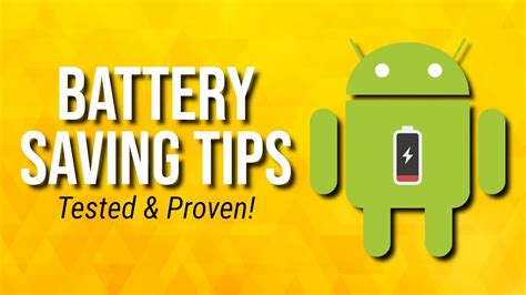 10 Tips to Extend Your Android Phone Battery Life! - YouTube