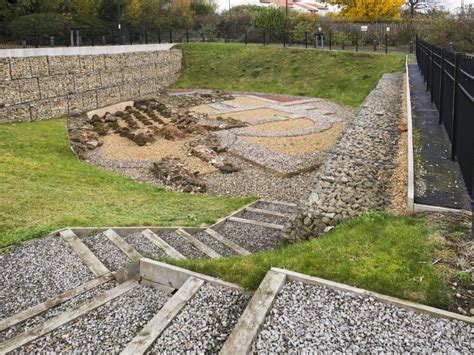 Roman Fort Baths Reconstruction at Wallsend, UK Stock Photo - Image of ...