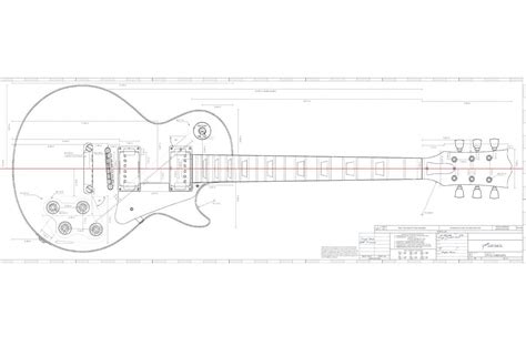 Gibson Les Paul Guitar Templates | Electric Herald