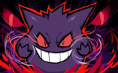 Shiny Mega Gengar Wallpaper Wallpapersafari Firewatch Background - PELAJARAN