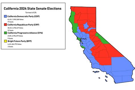 Political Map Of California 2022