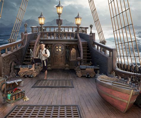 Real Pirate Ship Deck