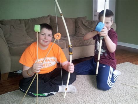 Diy Kids Bow And Arrow - Homemade Bow and Arrows | Homemade bows, Homemade bow, arrow, Wooden ...