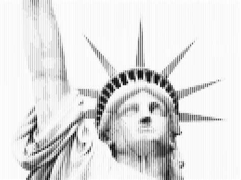 Abstract Vertical Line Statue of Liberty Painting by Celestial Images - Fine Art America