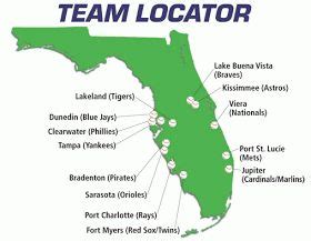 XM MLB Chat: Florida Grapefruit League Spring Training Map | Spring ...