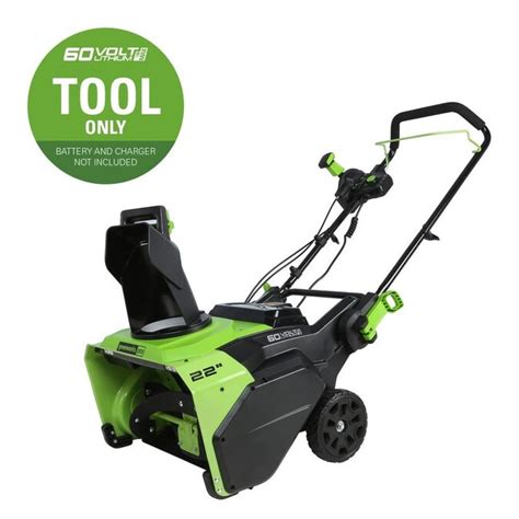 Greenworks Pro 60-Volt 22-in Single-Stage Cordless Electric Snow Blower ...