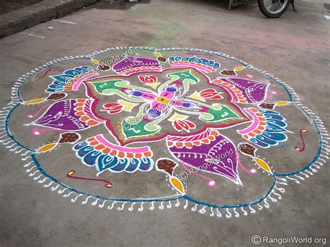 Karthigai Deepam Rangoli