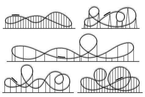 Roller Coaster Silhouette Graphic by tartila.stock · Creative Fabrica