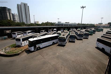 The Chennai Koyambedu bus stand as a deserted look during the Bharath Bandh