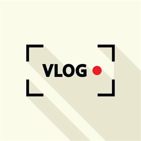 Digital vlog logo, flat style 15390443 Vector Art at Vecteezy