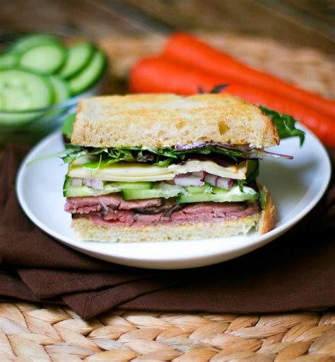 Roast Beef Sandwiches with Lemon Horseradish Mayonnaise - Happily From ...