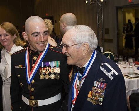 Col George "Bud" Day (USAF-RET) Medal of Honor recipient with Anthony Viggiani, Navy Cross at ...