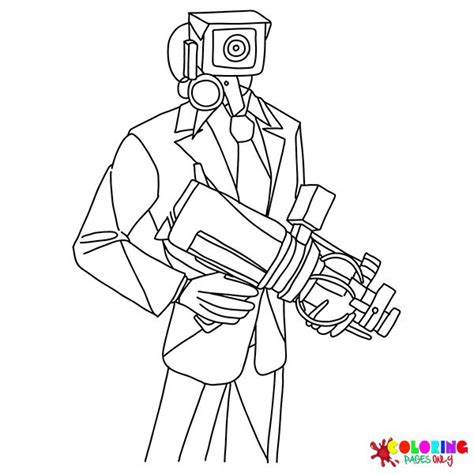 Titan Cameraman Coloring Pages - Coloring Pages For Kids And Adults | Coloring pages, Coloring ...