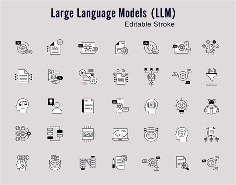 Language Model Icons. LLM Icons. NLP, Artificial Intelligence Icons. Machine Learning Icons ...