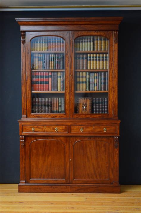 Large Victorian Mahogany Bookcase - Antiques Atlas