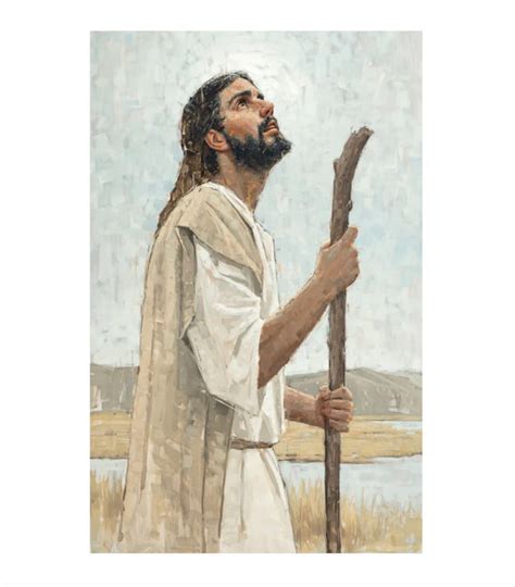 Our Shepherd Jesus Painting Art Print of Jesus Catholic - Etsy