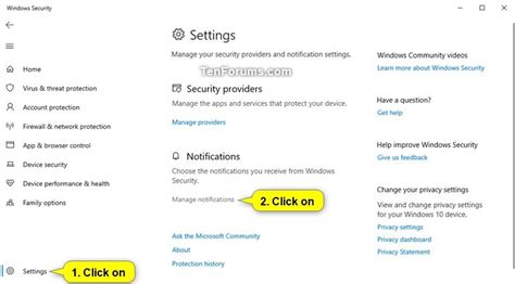 Security System Turn On or Off Windows Defender Firewall Notifications in Windows 10