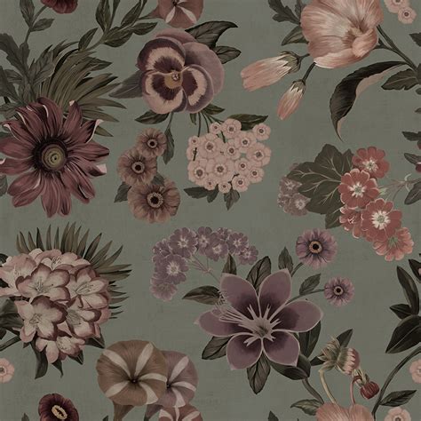 Share 52+ sage green floral wallpaper - in.cdgdbentre