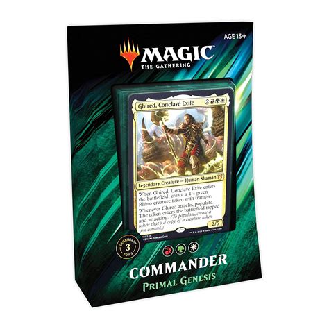 Magic: The Gathering Commander 2019 Primal Genesis Deck | 100-Card Ready-to-Play Deck | 3 Foil ...