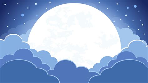 Colorful of the night sky background with clouds and moonlight 541007 Vector Art at Vecteezy