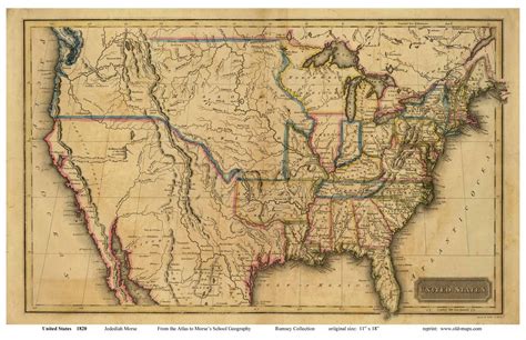 Map Of The United States In 1800s | Map Of the United States