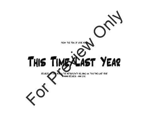 This Time / Last Year by Kris Berg| J.W. Pepper Sheet Music