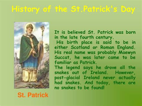 PPT - History of the St.Patrick's Day PowerPoint Presentation, free ...