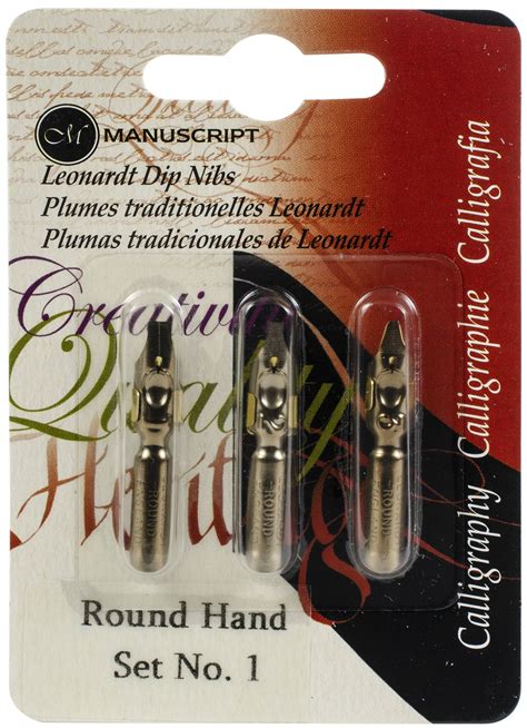 Manuscript Calligraphy Pen Nibs - Carded 3/Pkg-Round Hand - 1, 2 & 3-MDP3R1 | Walmart Canada