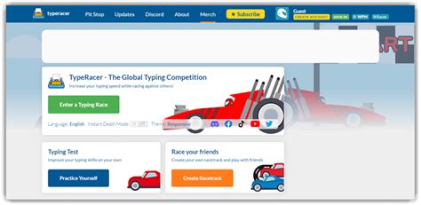 Free Typing Race Game Test Typing Speed of Typing Racer, type racing ...