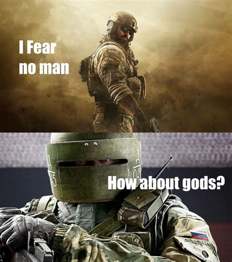 Lord 'chanka....God dammm the demigod.. | Funny gaming memes, Rainbow meme, Rainbow six siege memes