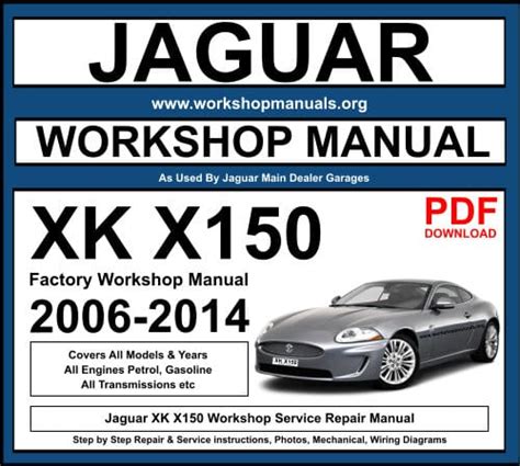 Jaguar XK X150 Workshop Repair Manual Download PDF