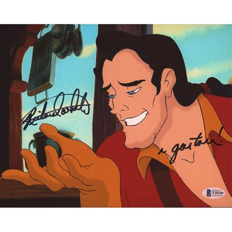 Richard White Signed "Beauty and the Beast" 8x10 Photo Inscribed "Gaston" (Beckett COA ...