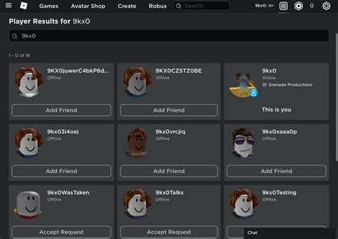 Player search filter acting weird - Website Bugs - Developer Forum | Roblox