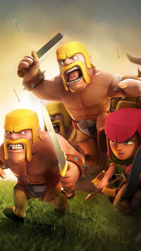 Clash of Clans Mobile Game 4K Ultra HD Mobile Wallpaper