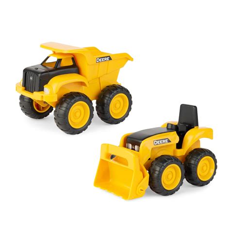 Buy John Deere Sandbox Toys Dump Truck and Toy Tractor with Loader for Kids Aged 18 Months and ...