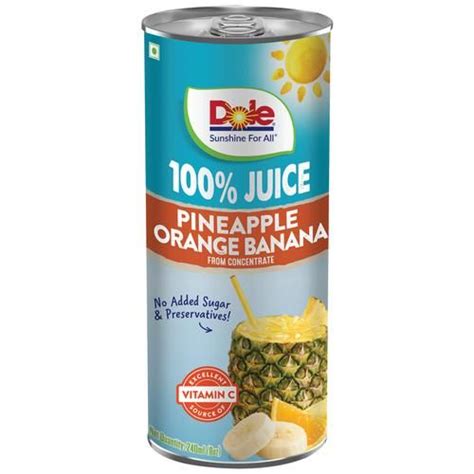 Buy Dole Pineapple Orange Banana - 100% Juice From Concentrate, No Added Sugar & Preservatives ...