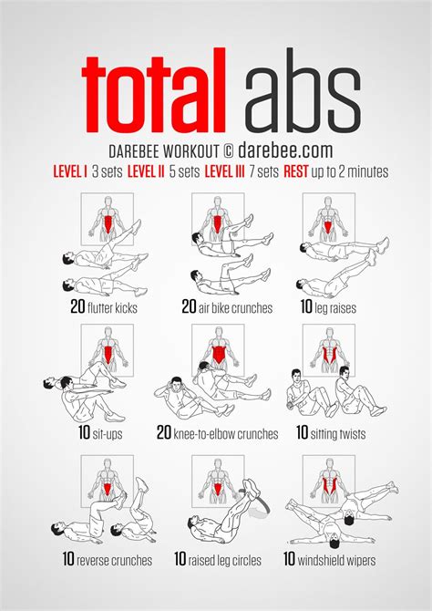 Total Abs Workout | Total ab workout, Total abs, Printable workouts