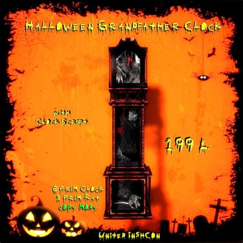 Second Life Marketplace - *UI* Halloween Grandfather Clock v