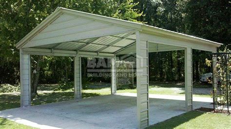 18x21 Vertical Roof Metal Carport