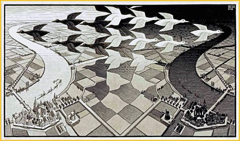 Solve M. C. Escher jigsaw puzzle online with 170 pieces